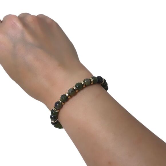 NWT Wool + Pepper Co. Taurus + Chrysoprase Bracelet - Zodiac x Gemstone - Picture 8 of 13